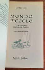 Don Camillo e i giovani d’oggi. Mondo piccolo - Rizzoli - Libreria Biellese