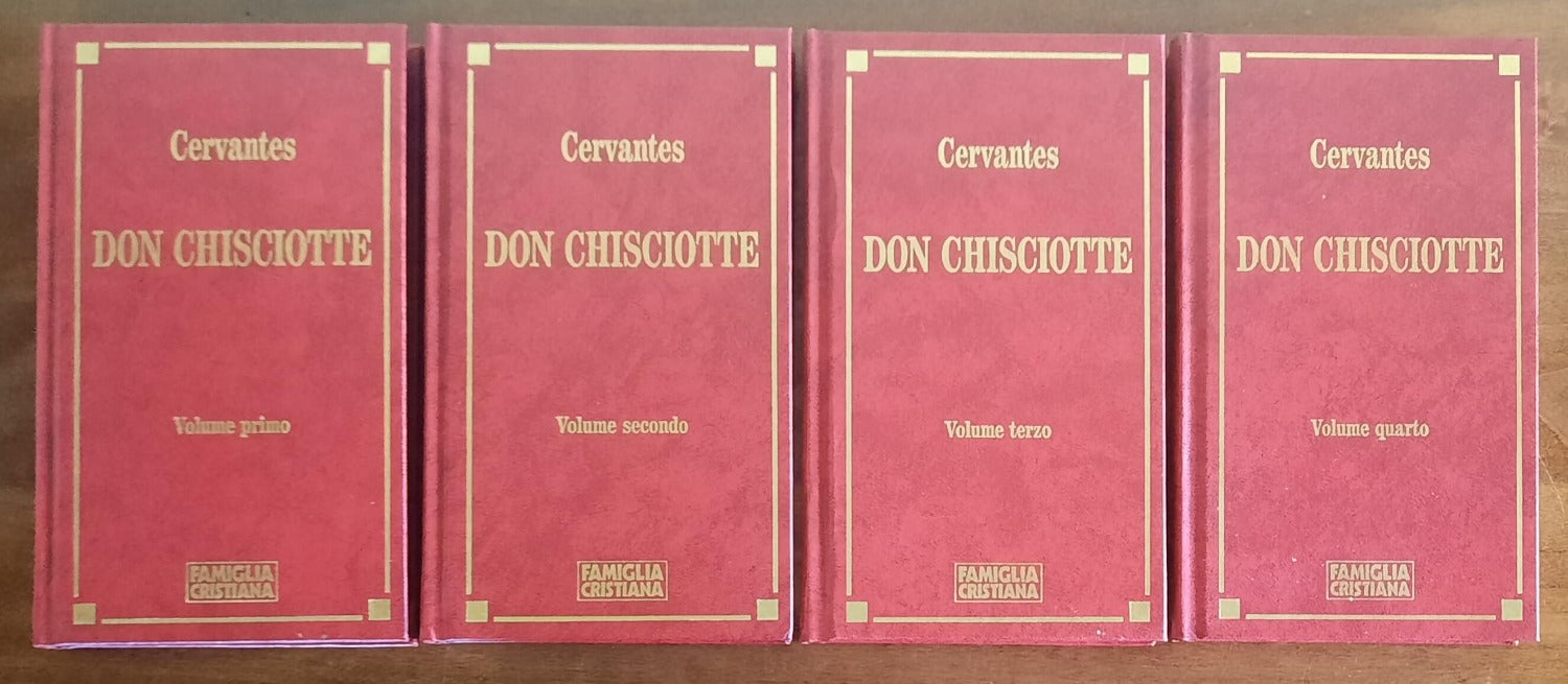 Don Chisciotte - Miguel De Cervantes - Famiglia Cristiana - 4 vol.