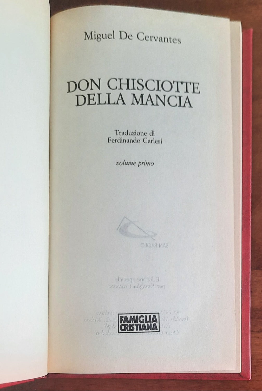 Don Chisciotte - Miguel De Cervantes - Famiglia Cristiana - 4 vol.