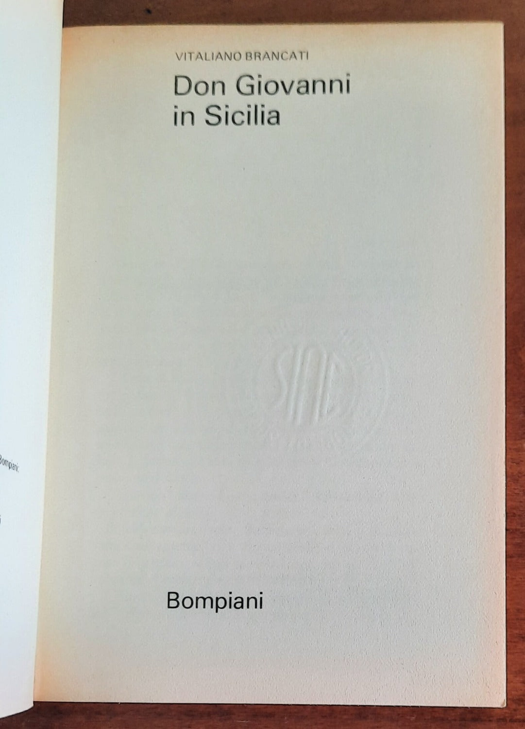 Don Giovanni in Sicilia - di Vitaliano Brancati