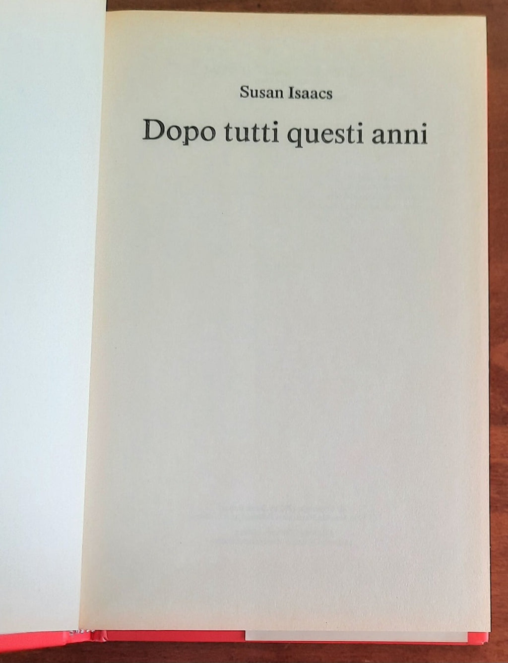 Dopo tutti questi anni - di Susan Isaacs - CDE