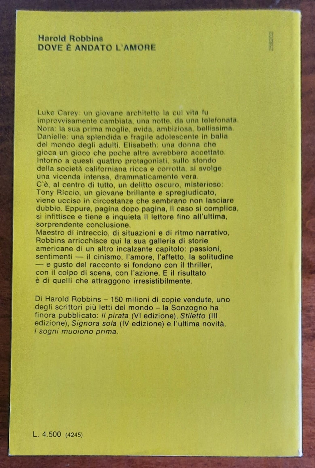 Dove è andato l’amore - di Harold Robbins