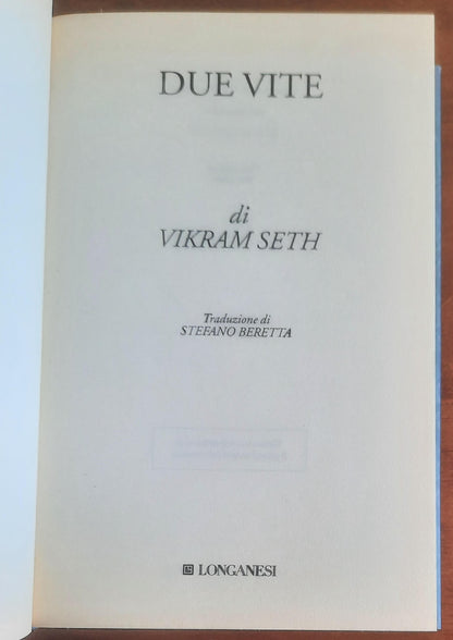 Due vite - di Vikram Seth - Longanesi