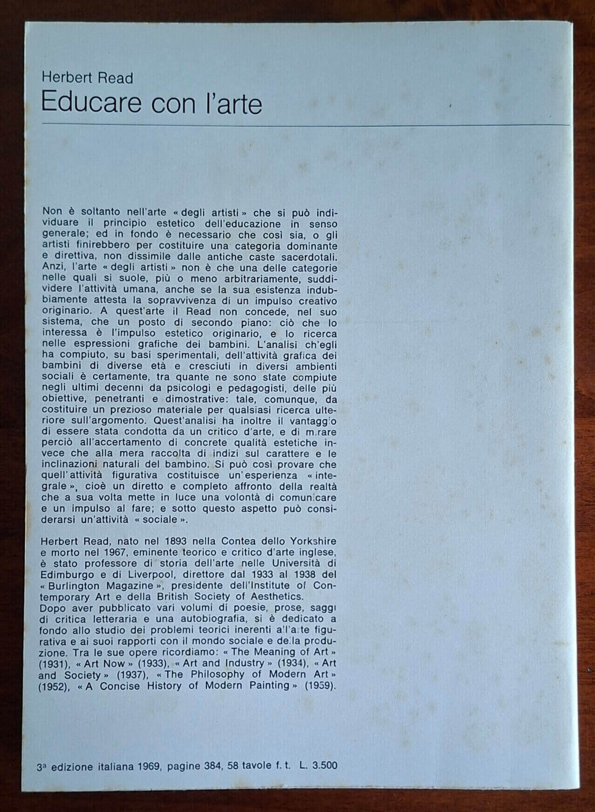 Educare con l'arte - Herbert Read - Edizioni Di Comunità