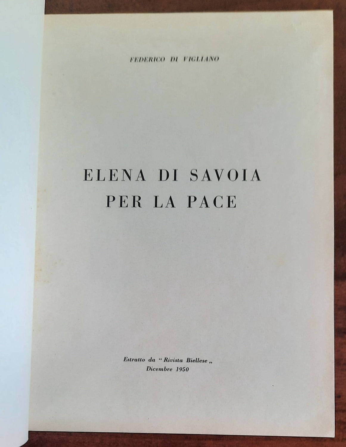 Elena di Savoia per la pace