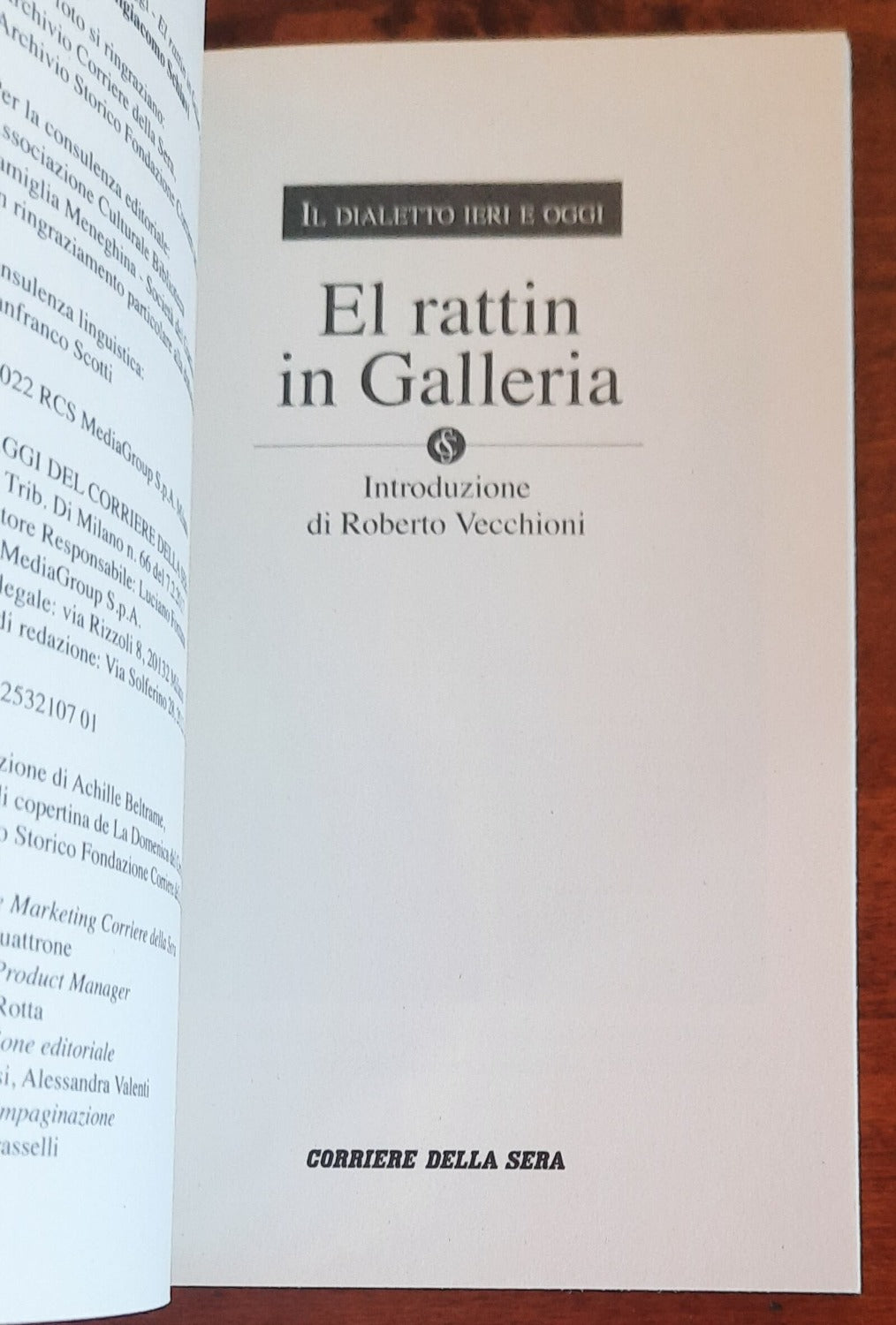 El rattin in Galleria - Risott e rossumada - L’è minga auf - Libreria Biellese