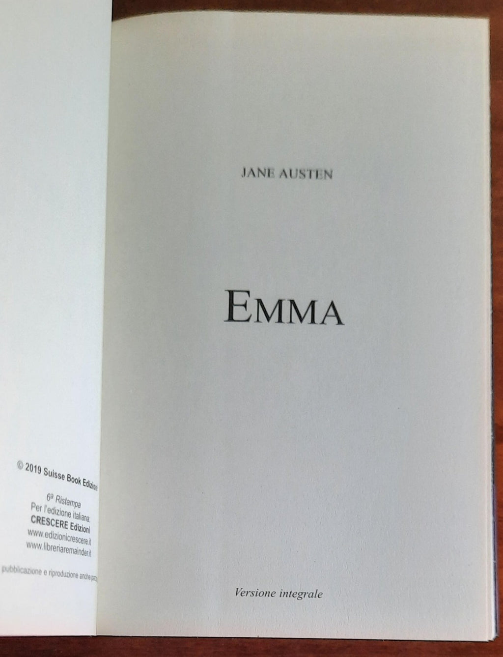 Emma. Ediz. integrale - di Jane Austen - Libreria Biellese