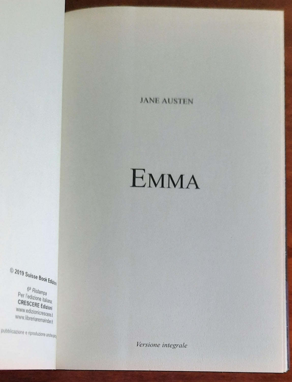 Emma. Ediz. integrale - di Jane Austen - Libreria Biellese
