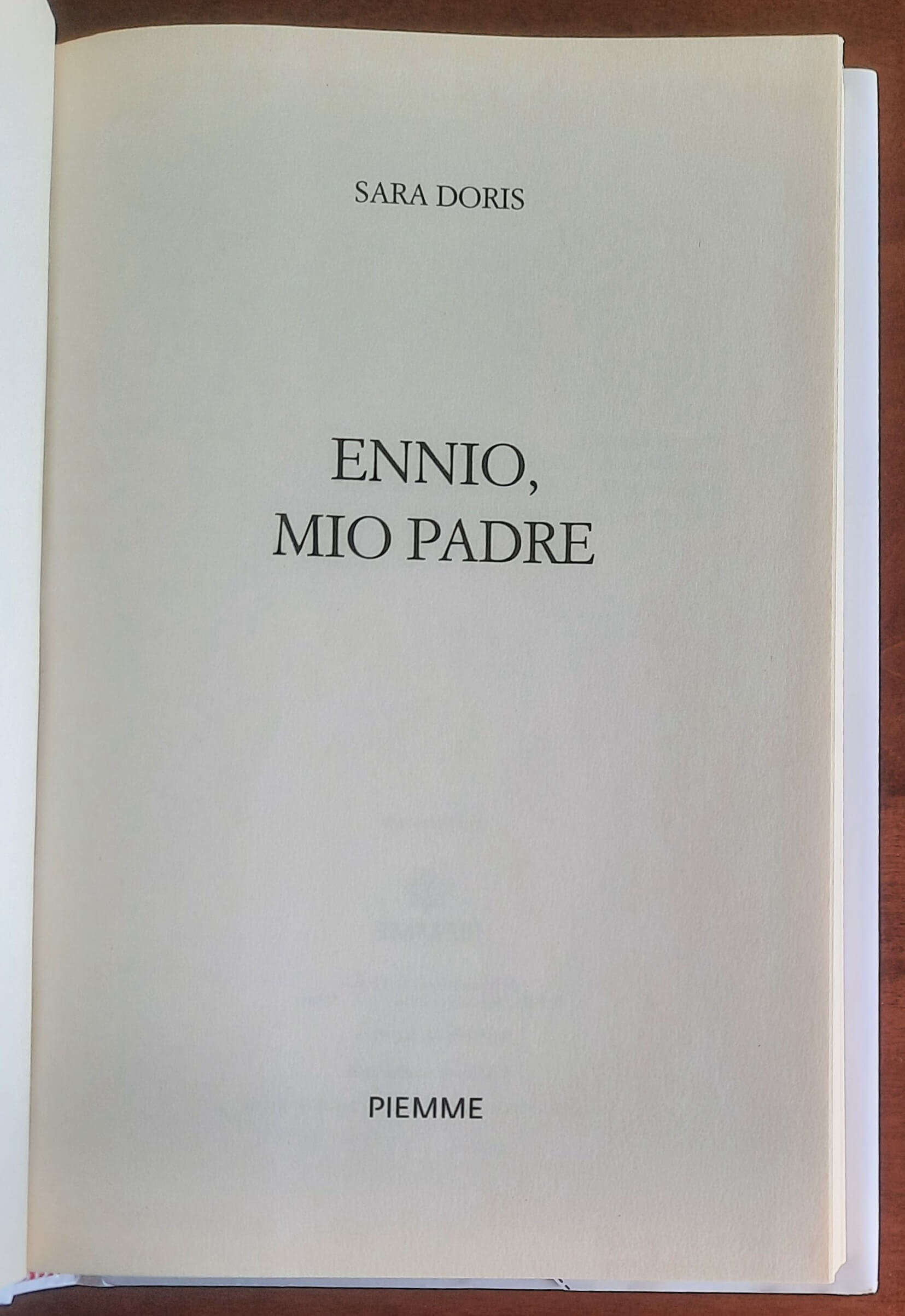 Ennio mio padre - di Sara Doris - Piemme