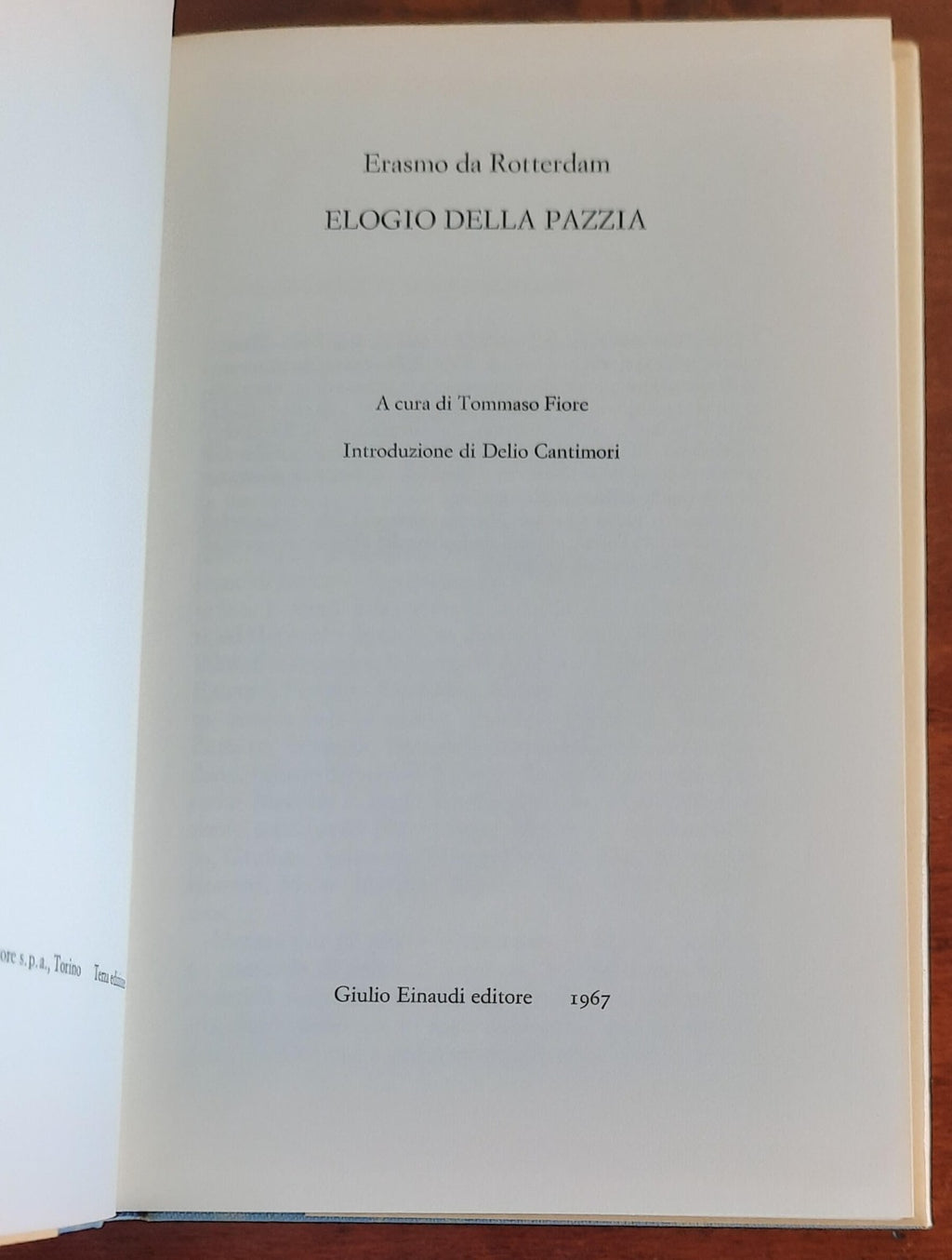 Erasmo da Rotterdam: Elogio della pazzia - Einaudi - Libreria Biellese