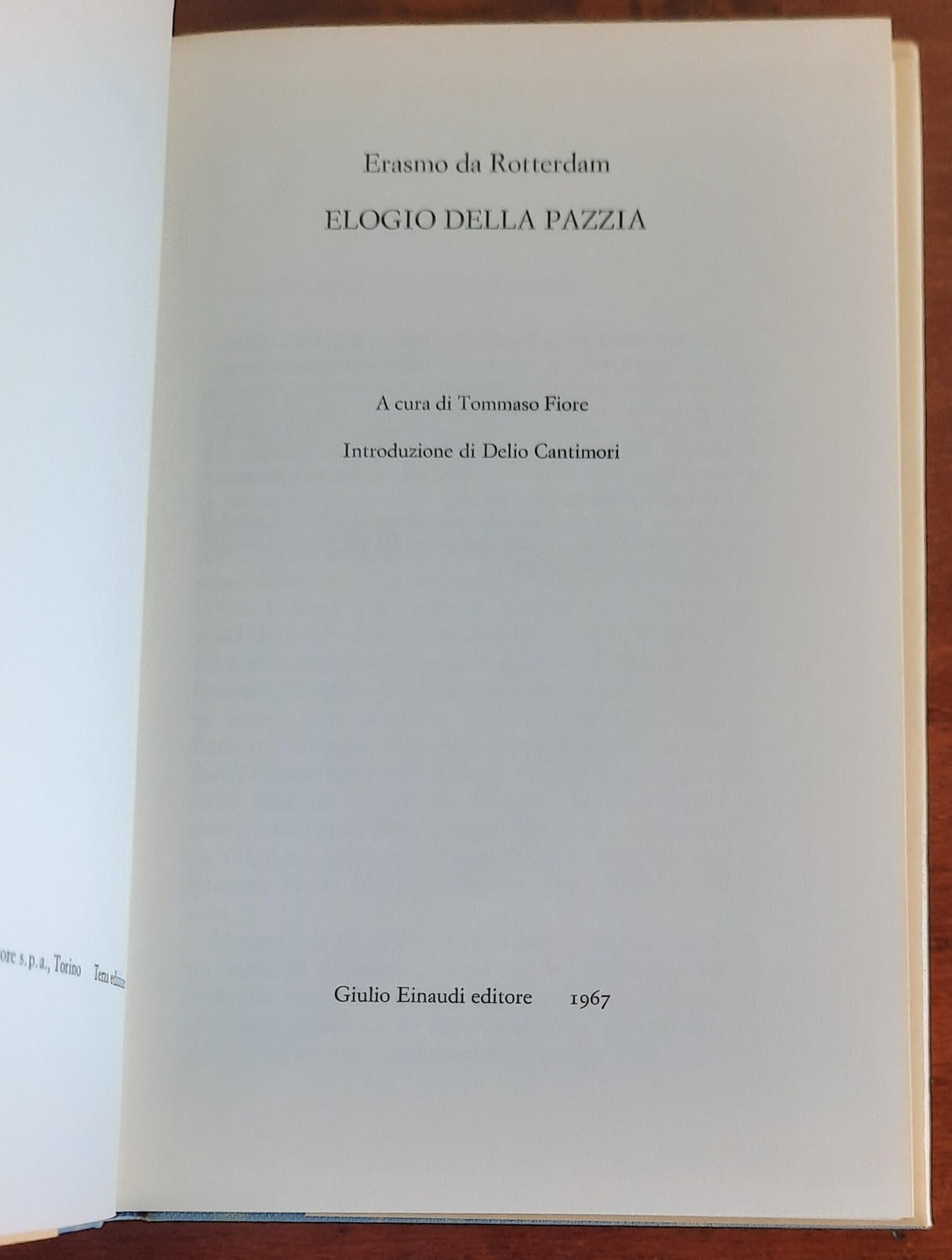 Erasmo da Rotterdam: Elogio della pazzia - Einaudi - Libreria Biellese