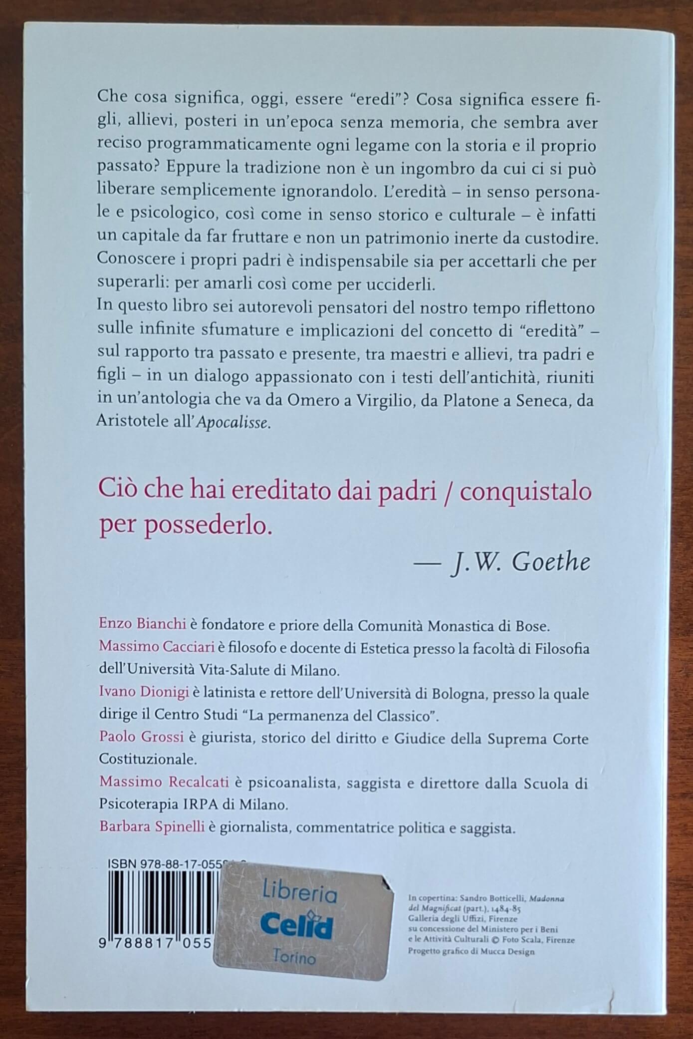 Eredi. Ripensare i padri - Biblioteca Universale Rizzoli