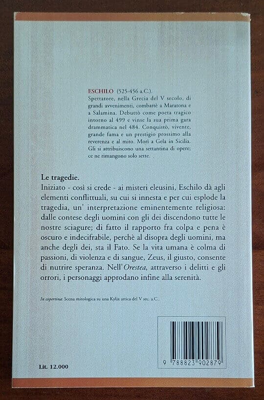 Eschilo: Tragedie - Orsa Maggiore Editrice