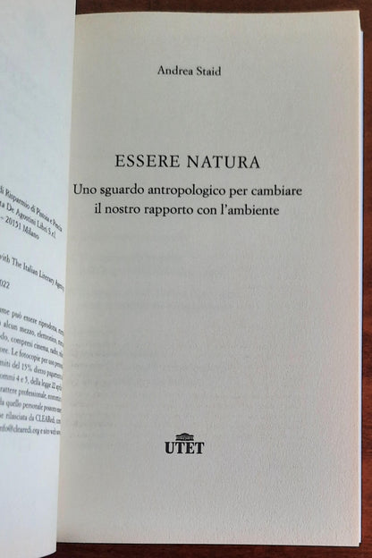 Essere natura. Uno sguardo antropologico per cambiare il nostro rapporto con l’ambiente