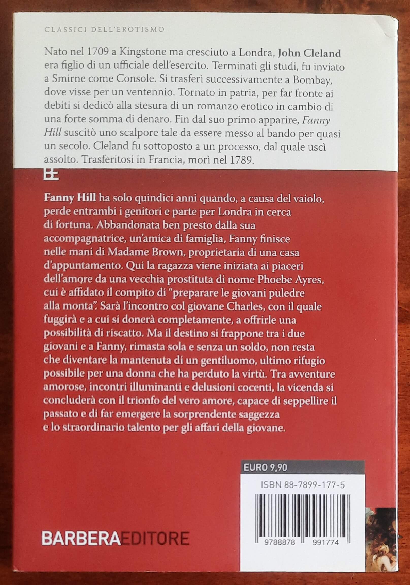 Fanny Hill - di John Cleland - Barbera Editore