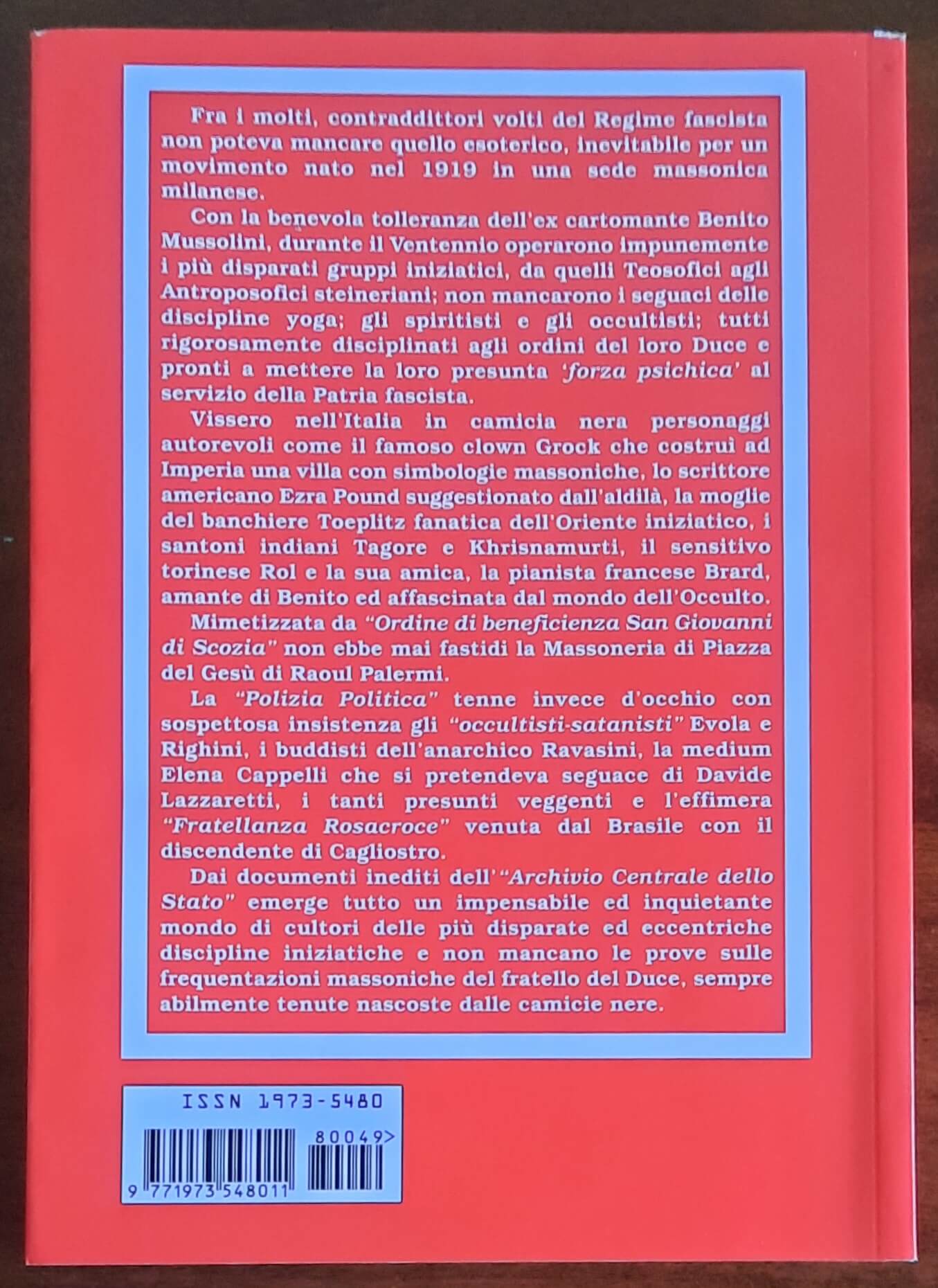 Fascismo e magia. Occultisti, visionari e gruppi esoterici nell’Italia di Mussolini