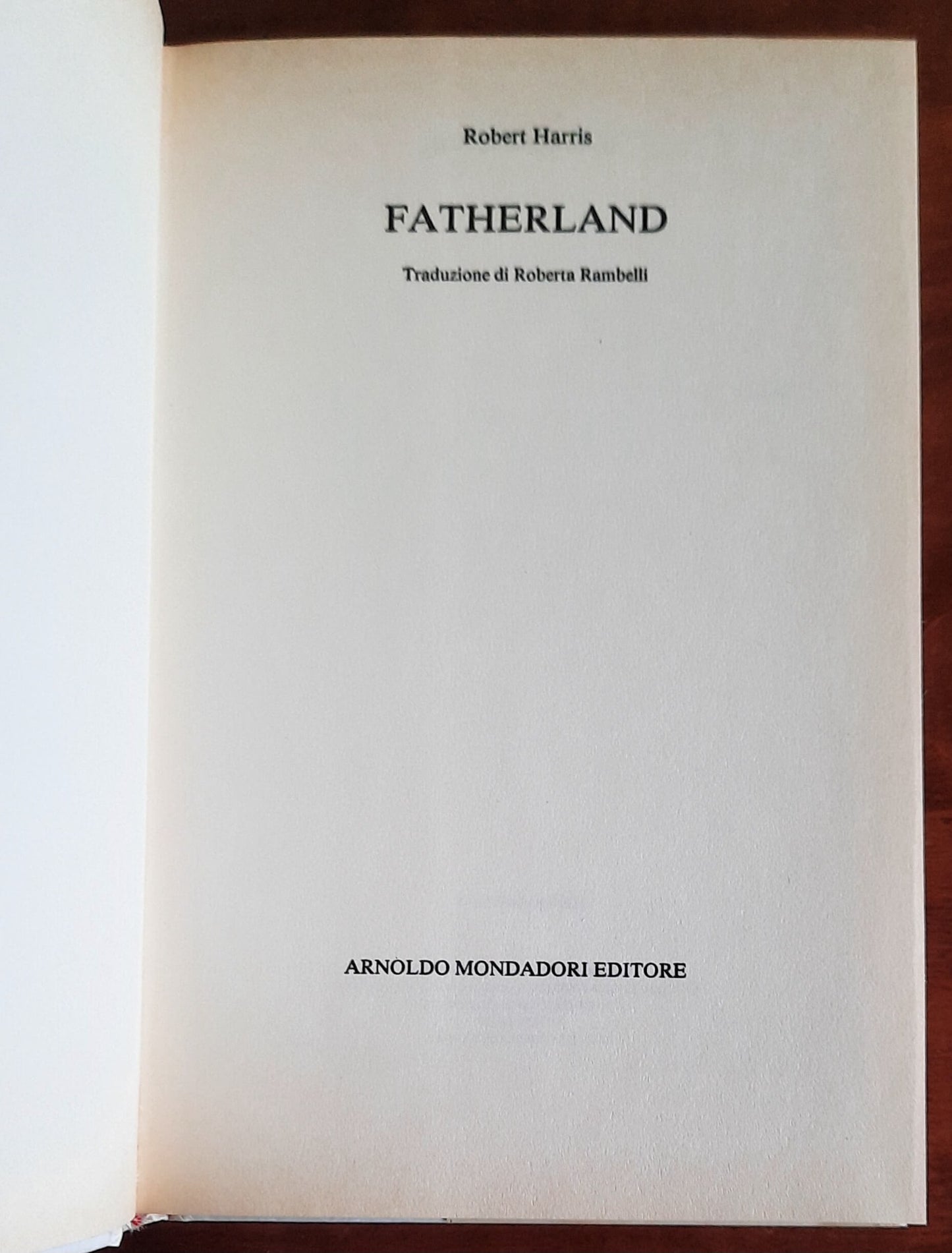 Fatherland - Mondadori - 1992