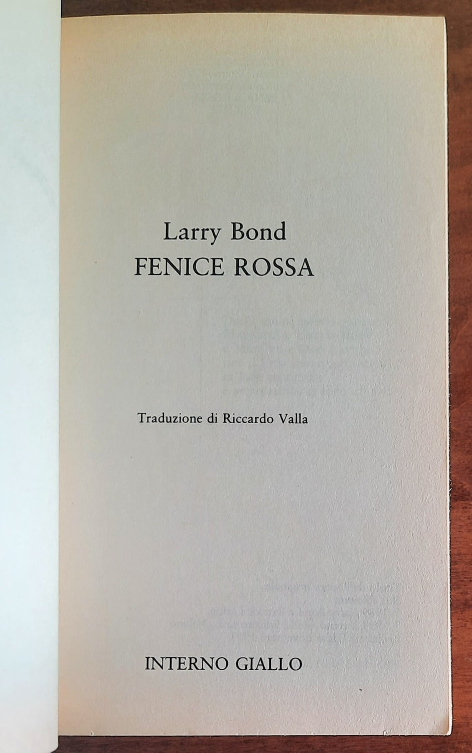 Fenice Rossa - di Larry Bond