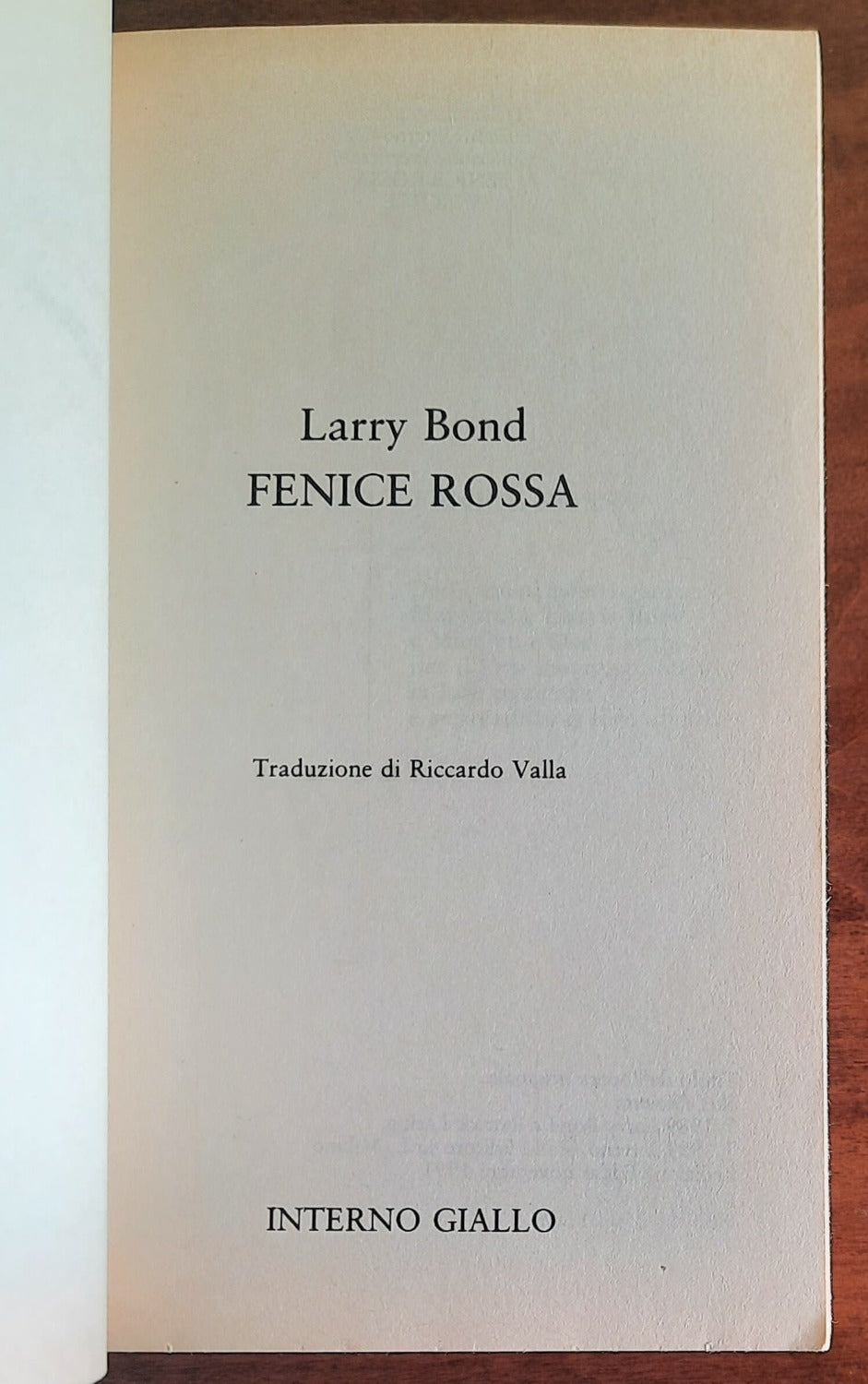 Fenice Rossa - di Larry Bond