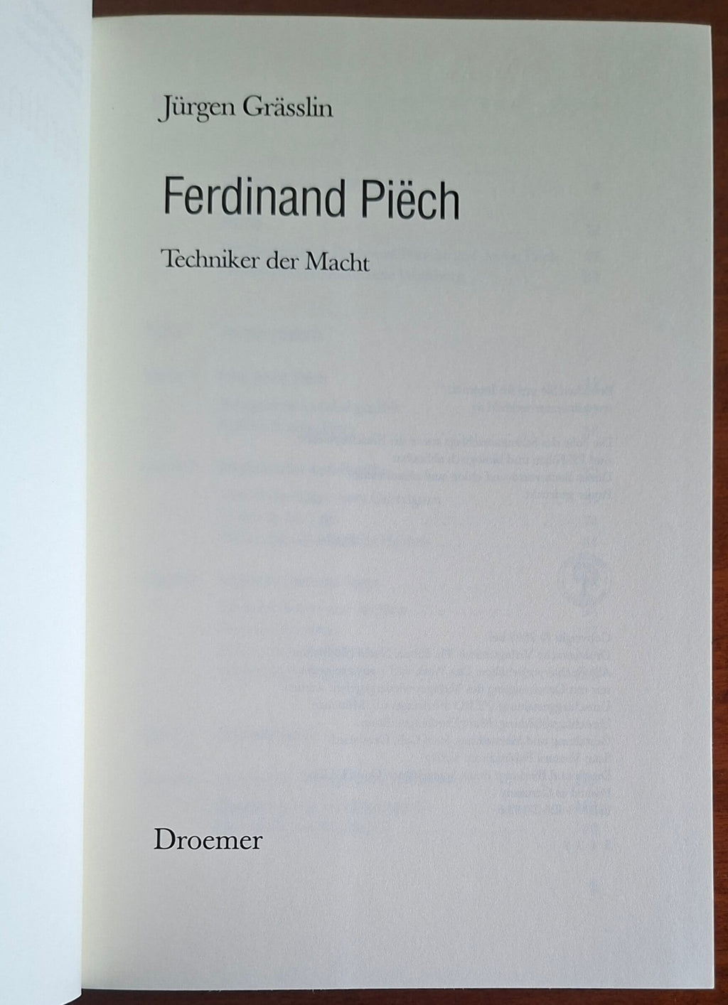 Ferdinand Piech. Techniker der Macht
