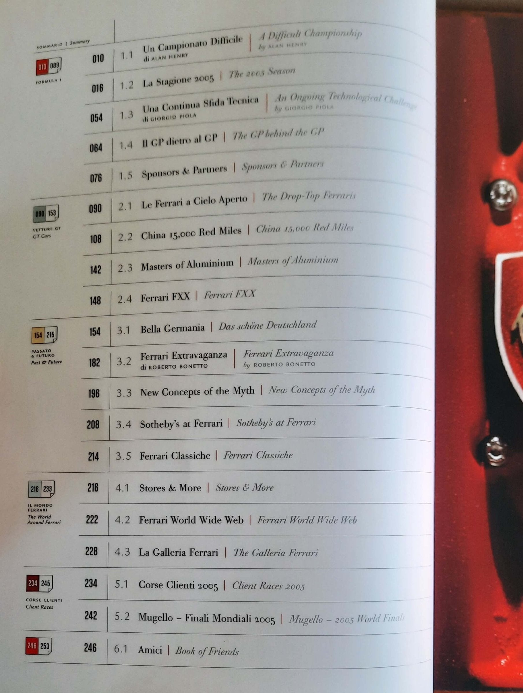 Ferrari Annuario 2005 - Ferrari Yearbook