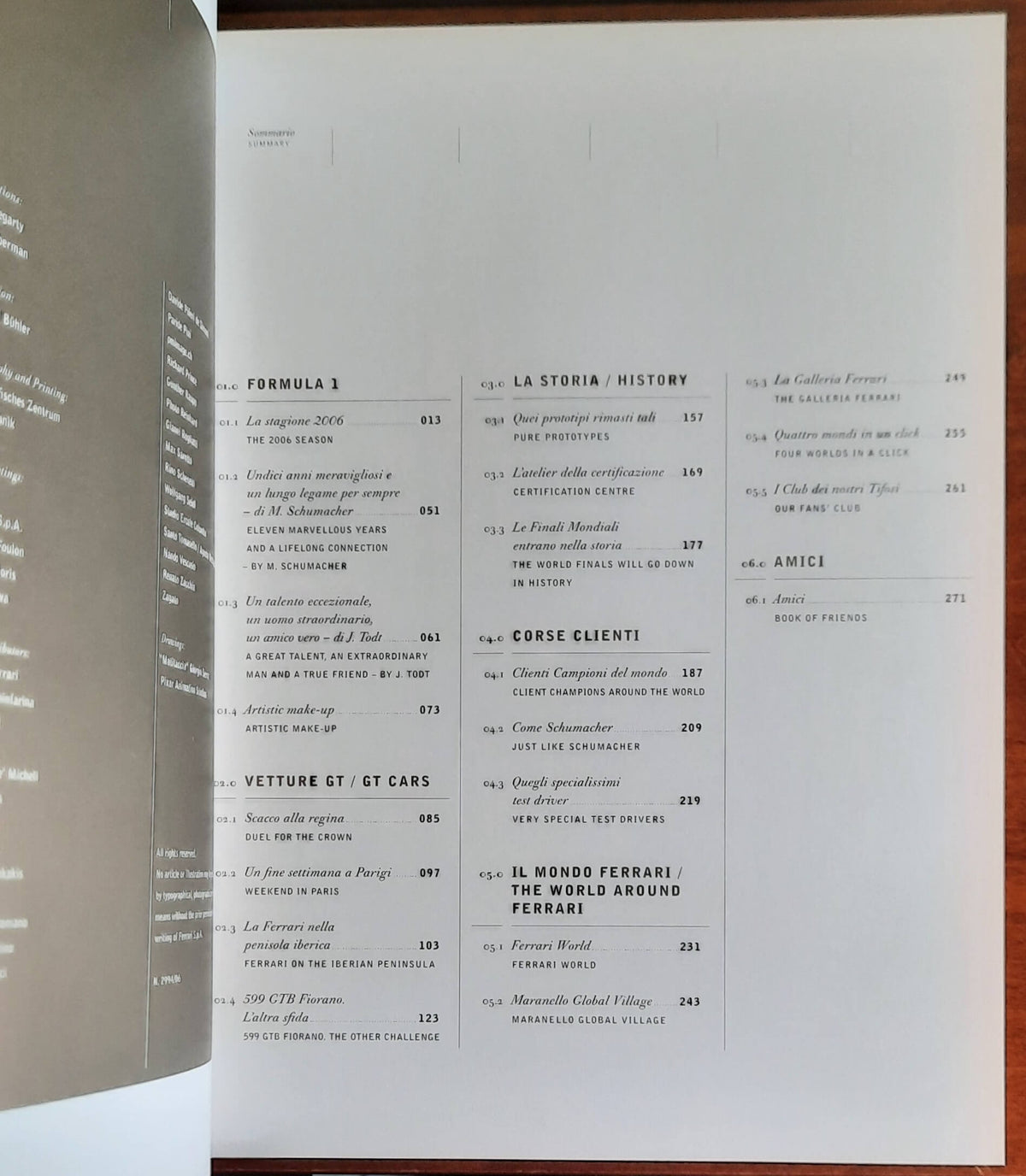 Ferrari Annuario 2006 - Ferrari Yearbook