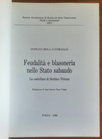 Feudalità e blasoneria nello Stato sabaudo. La castellata di Settimo Vittone