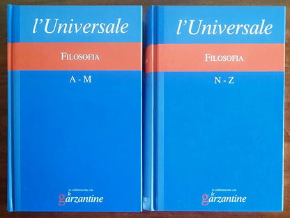 Filosofia - in due vol. - Garzanti - L’Universale. La Grande Enciclopedia Italiana