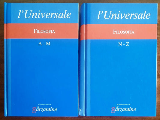 Filosofia - in due vol. - Garzanti - L’Universale. La Grande Enciclopedia Italiana