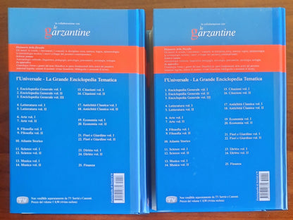 Filosofia - in due vol. - Garzanti - L’Universale. La Grande Enciclopedia Italiana