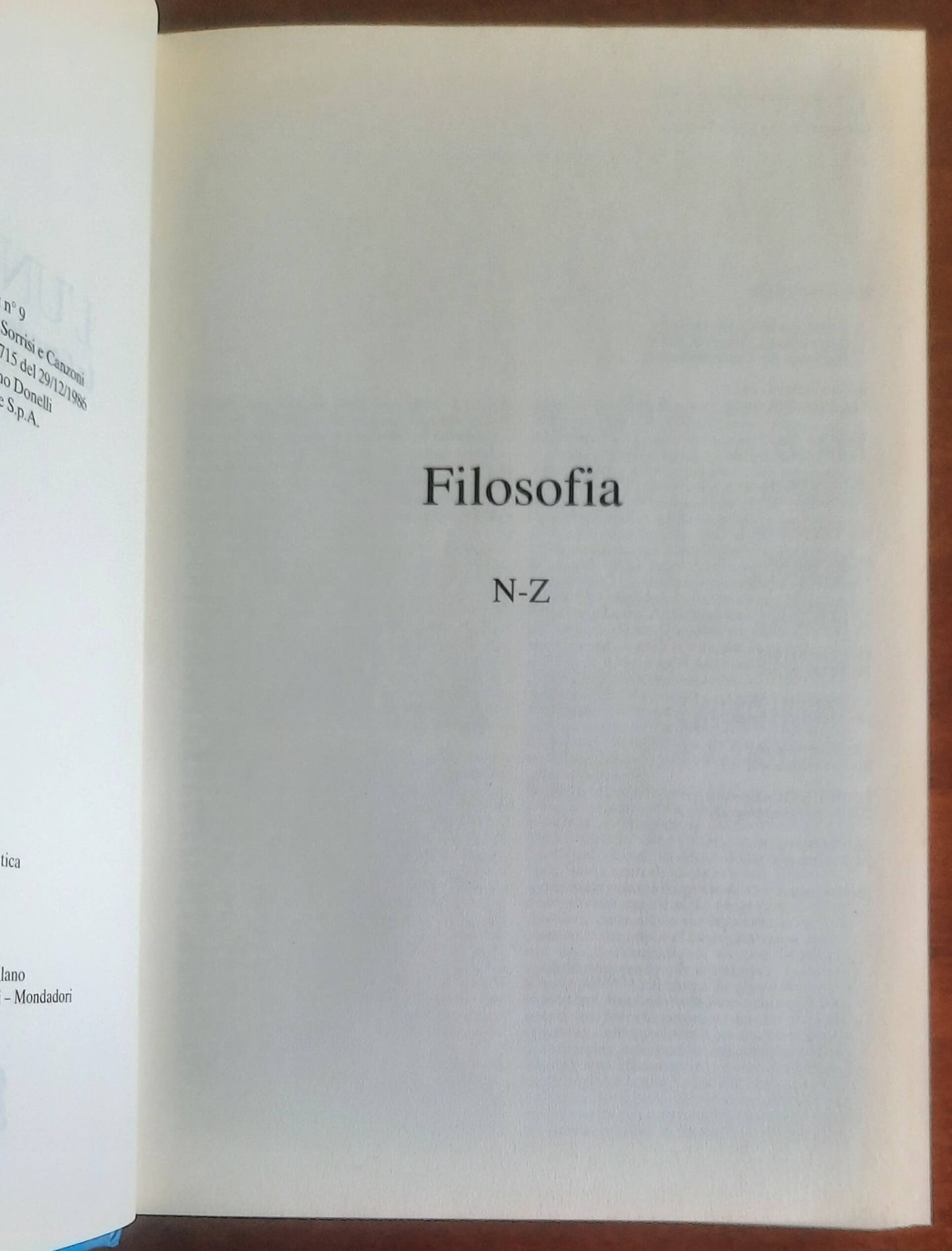 Filosofia - in due vol. - Garzanti - L’Universale. La Grande Enciclopedia Italiana