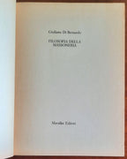 Filosofia della massoneria - Giuliano Di Bernardo - Marsilio