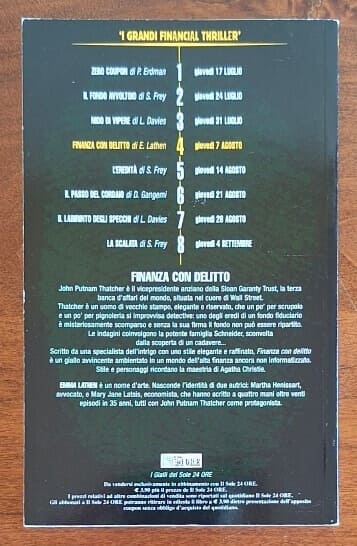 Finanza con delitto. Un thriller finanziario - Emma Lathen - Sole 24 Ore