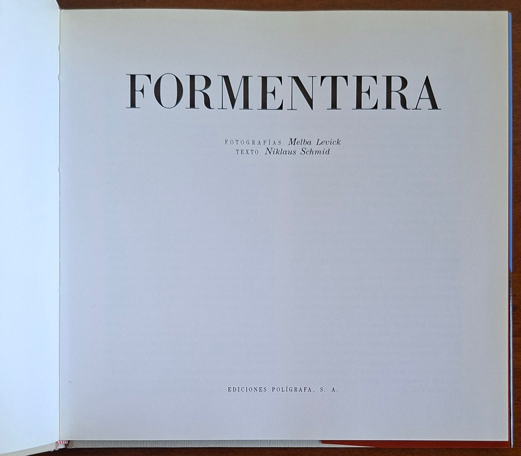 Formentera - di Niklaus Schmid - Ediciones Poligrafa