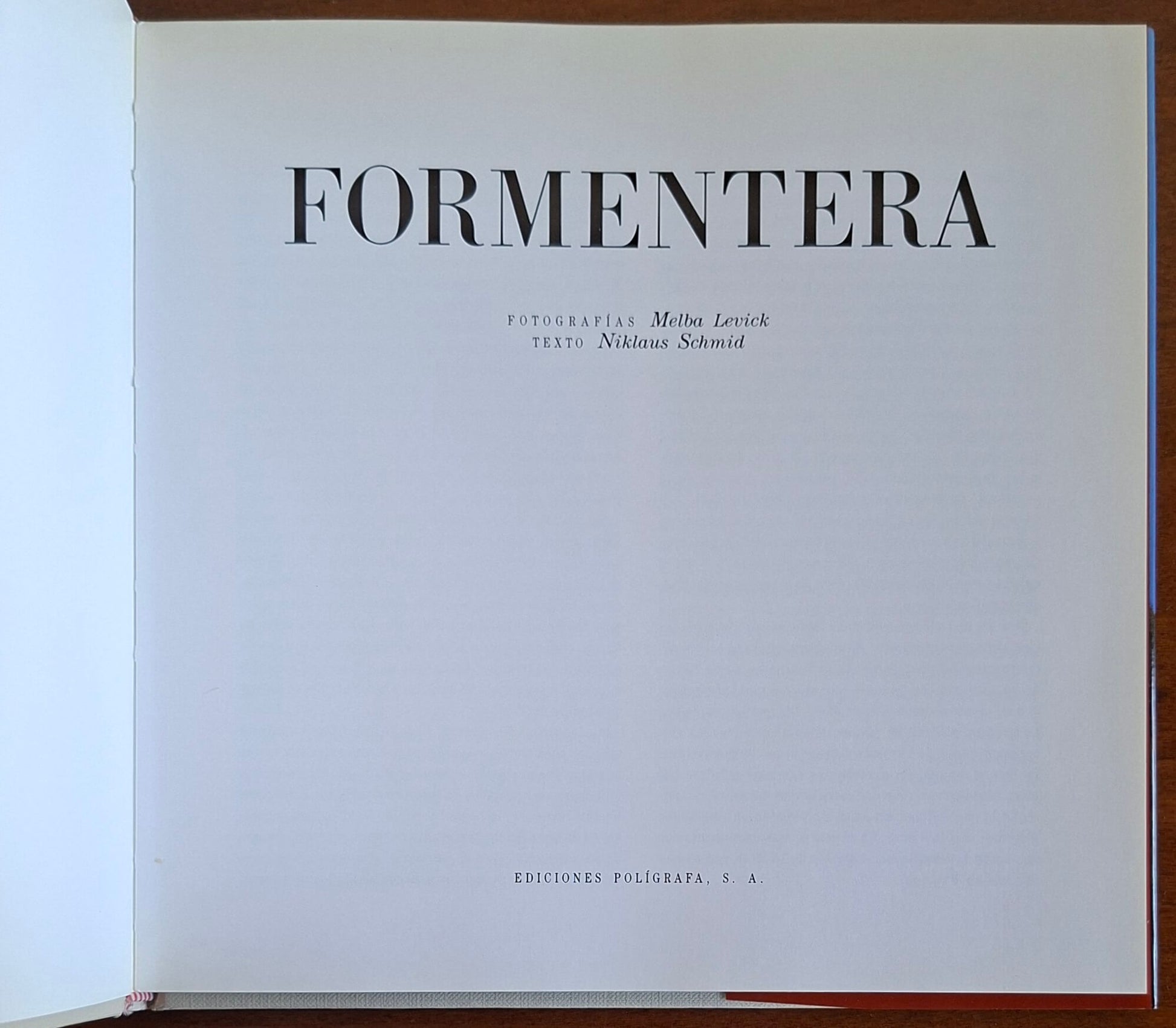 Formentera - di Niklaus Schmid - Ediciones Poligrafa