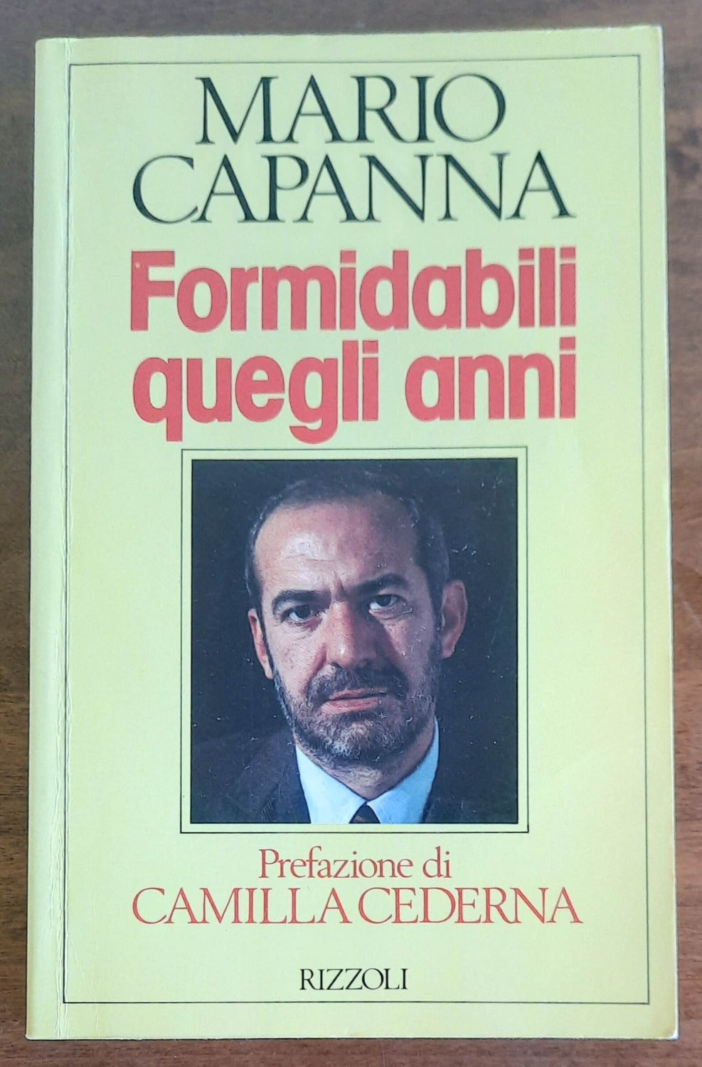 Formidabili quegli anni - Rizzoli - 1988