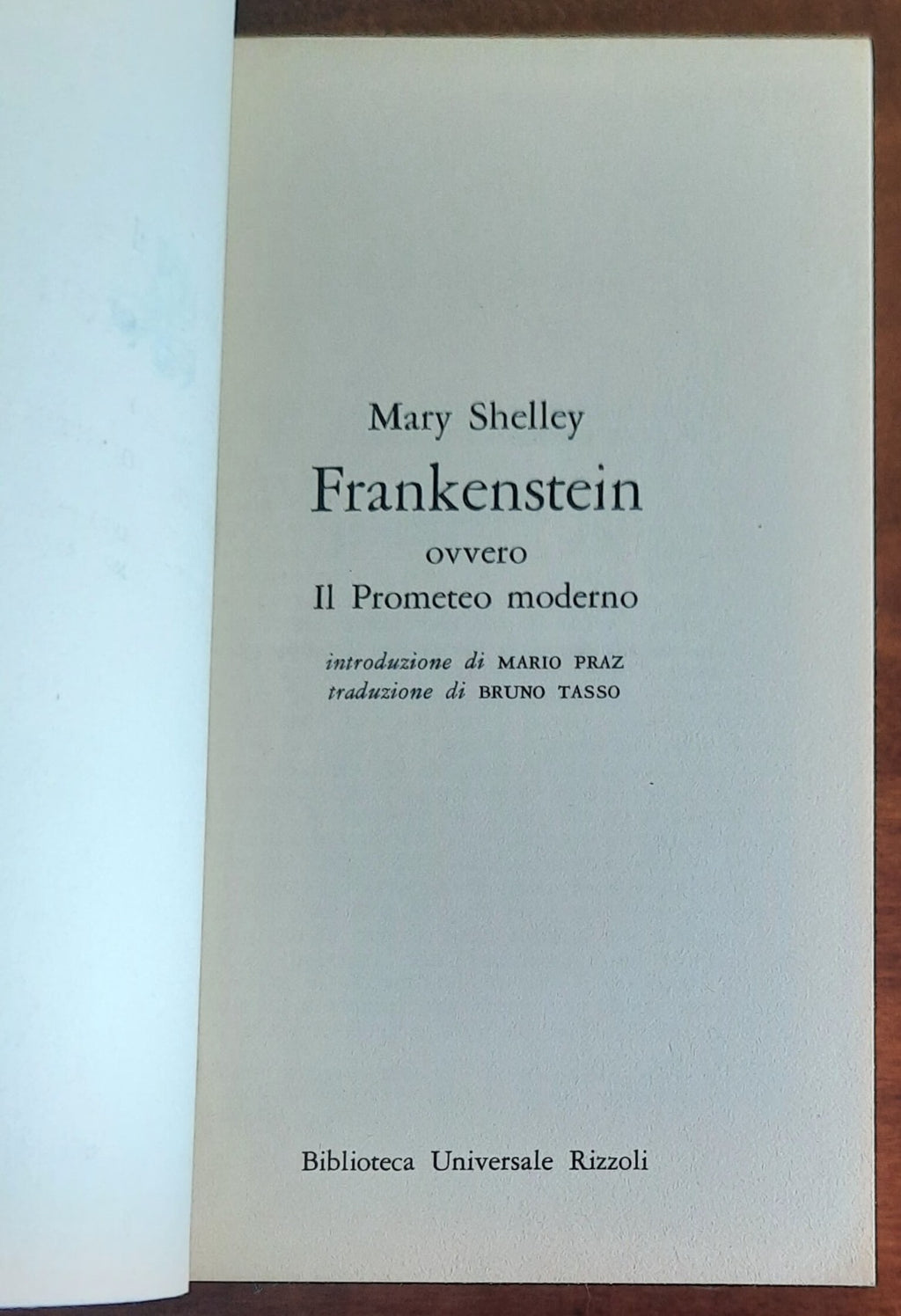 Frankenstein - di Mary Shelley - B.U.R.