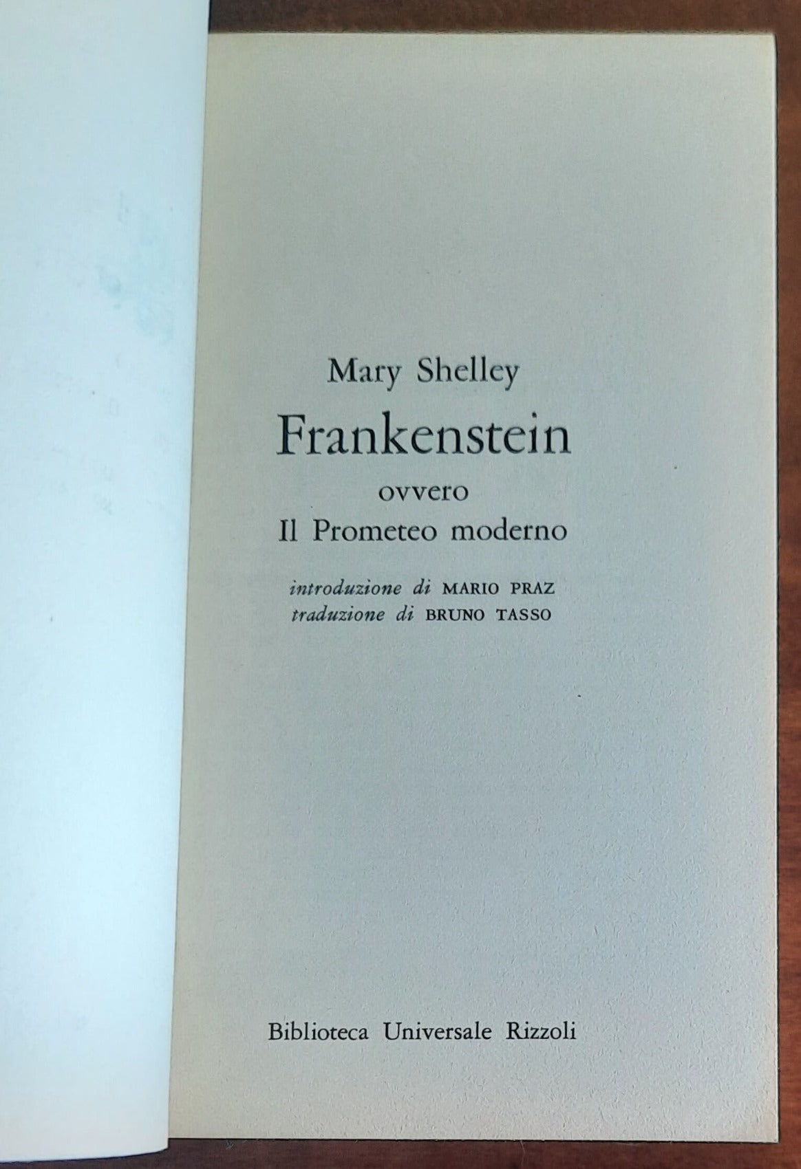 Frankenstein - di Mary Shelley - B.U.R.