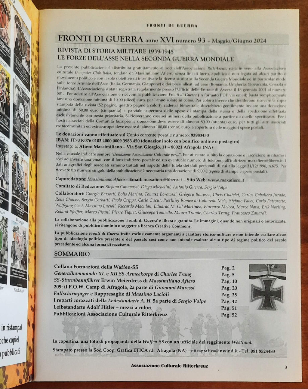 Fronti di Guerra. Rivista di Storia Militare 1939-1945 - Numero 93 Maggio/Giugno 2024