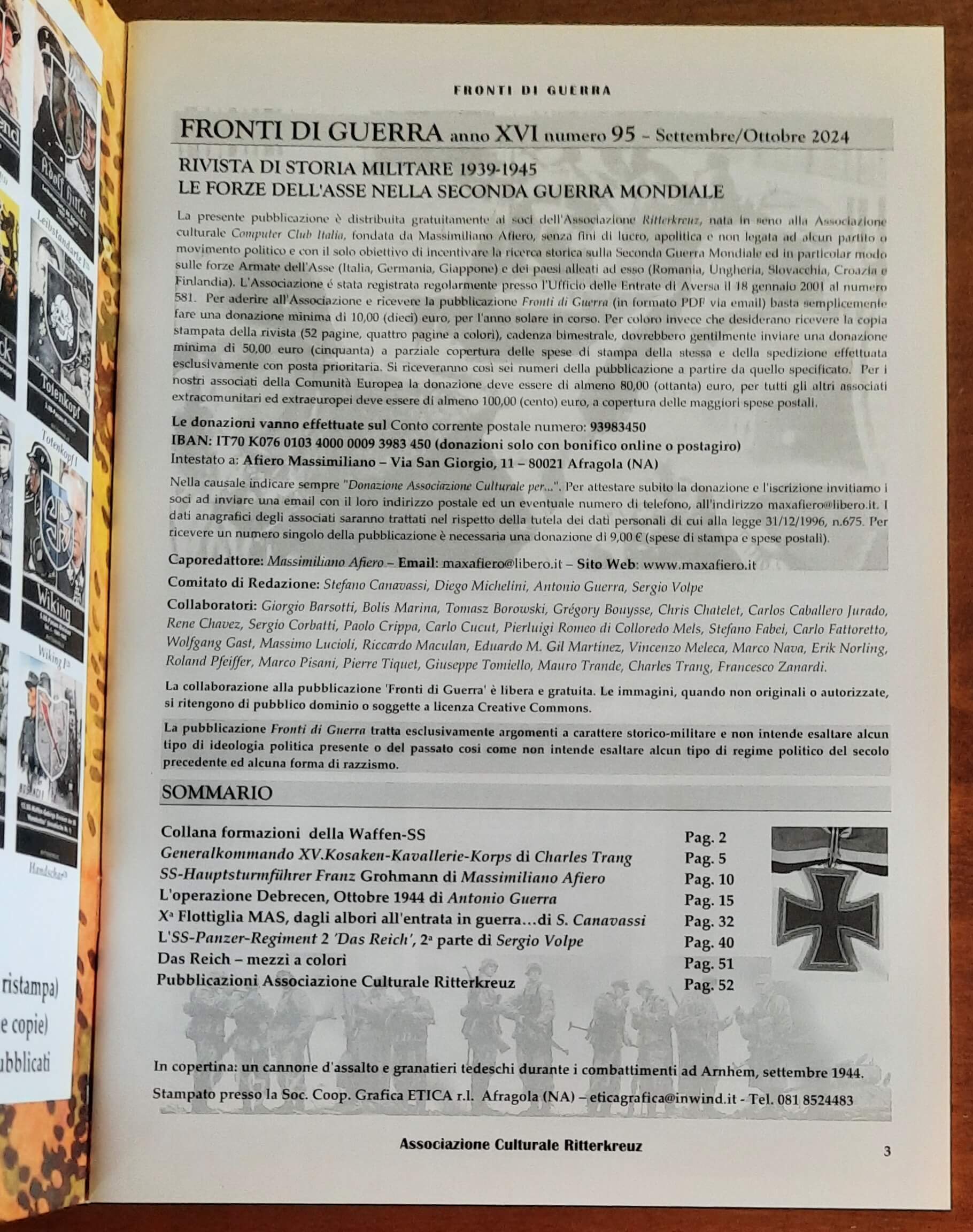 Fronti di Guerra. Rivista di Storia Militare 1939-1945 - Numero 95 Settembre/Ottobre 2024