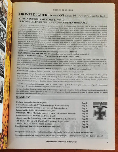 Fronti di Guerra. Rivista di Storia Militare 1939-1945 - Numero 96 NovembreDicembre 2024