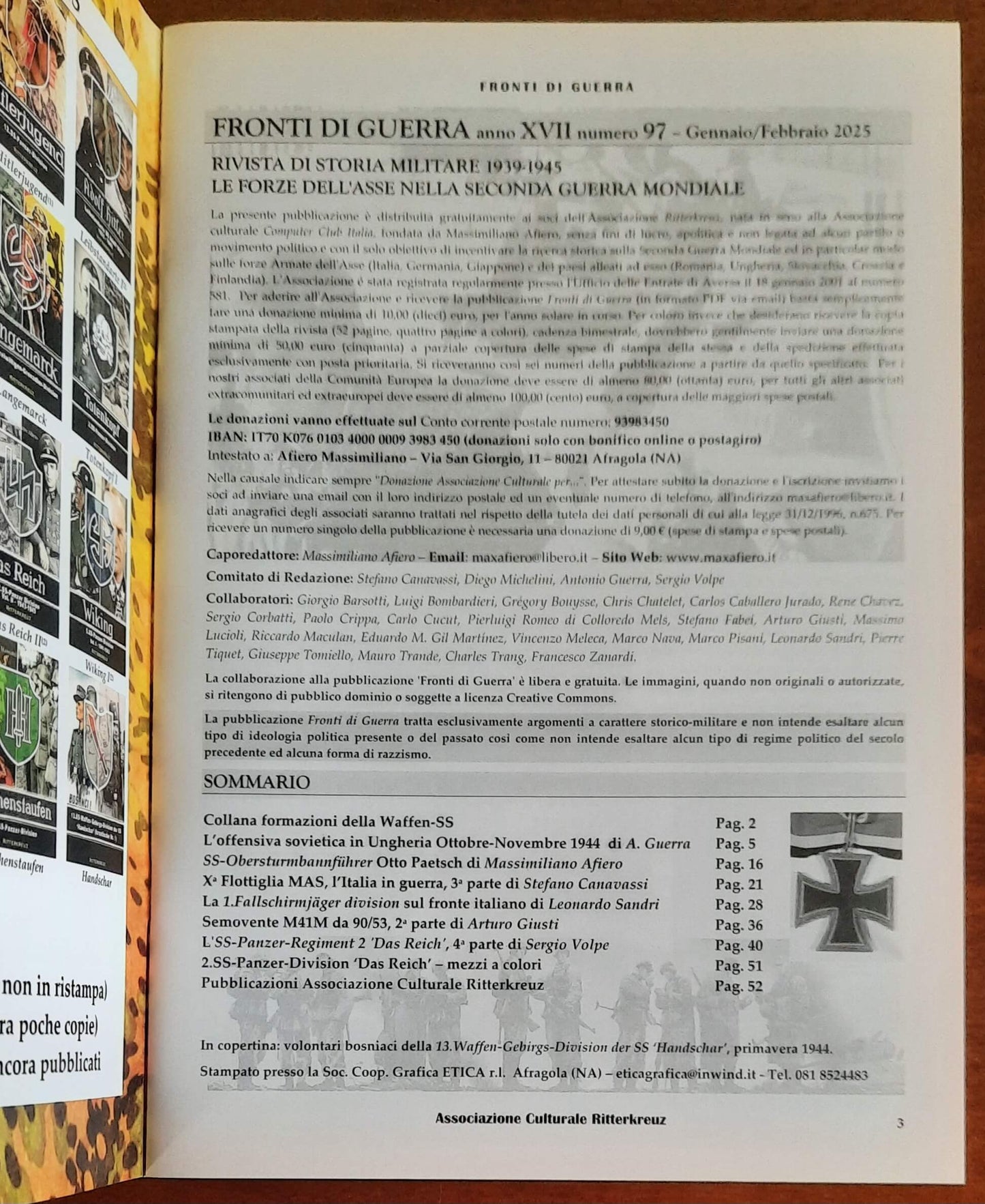 Fronti di Guerra. Rivista di Storia Militare 1939-1945 - Numero 97 Gennaio/Febbraio 2025