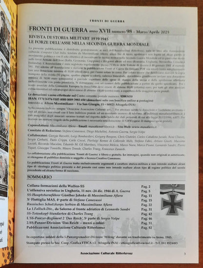Fronti di Guerra. Rivista di Storia Militare 1939-1945 - Numero 98 Marzo/Aprile 2025