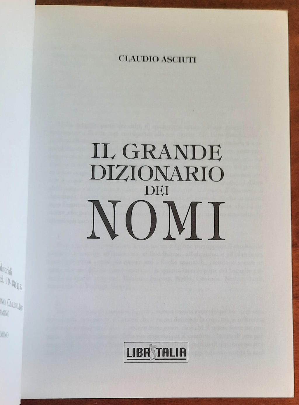 Grande dizionario dei nomi abbinati a personaggi famosi