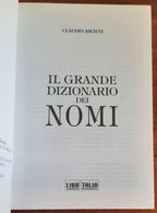 Grande dizionario dei nomi abbinati a personaggi famosi