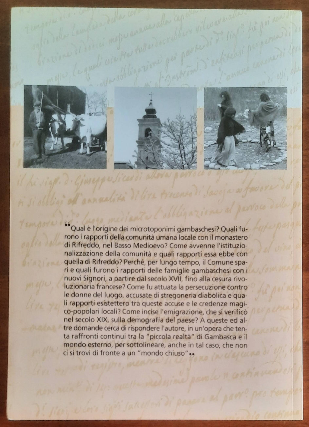 Gambasca, microstoria del paese delle «masche». Indagine su un comune della media Valle Po