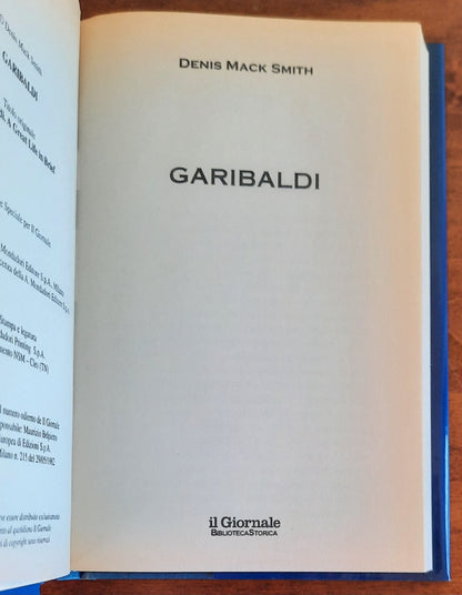 Garibaldi - di Denis Mack Smith - Biblioteca Storica