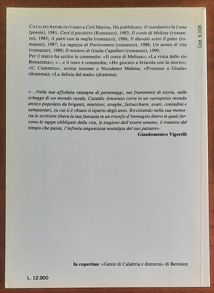 Gente di Calabria e dintorni. Racconti - di Cataldo Amoruso