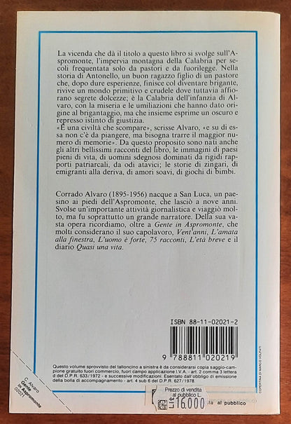 Gente in Aspromonte - di Corrado Alvaro - Garzanti