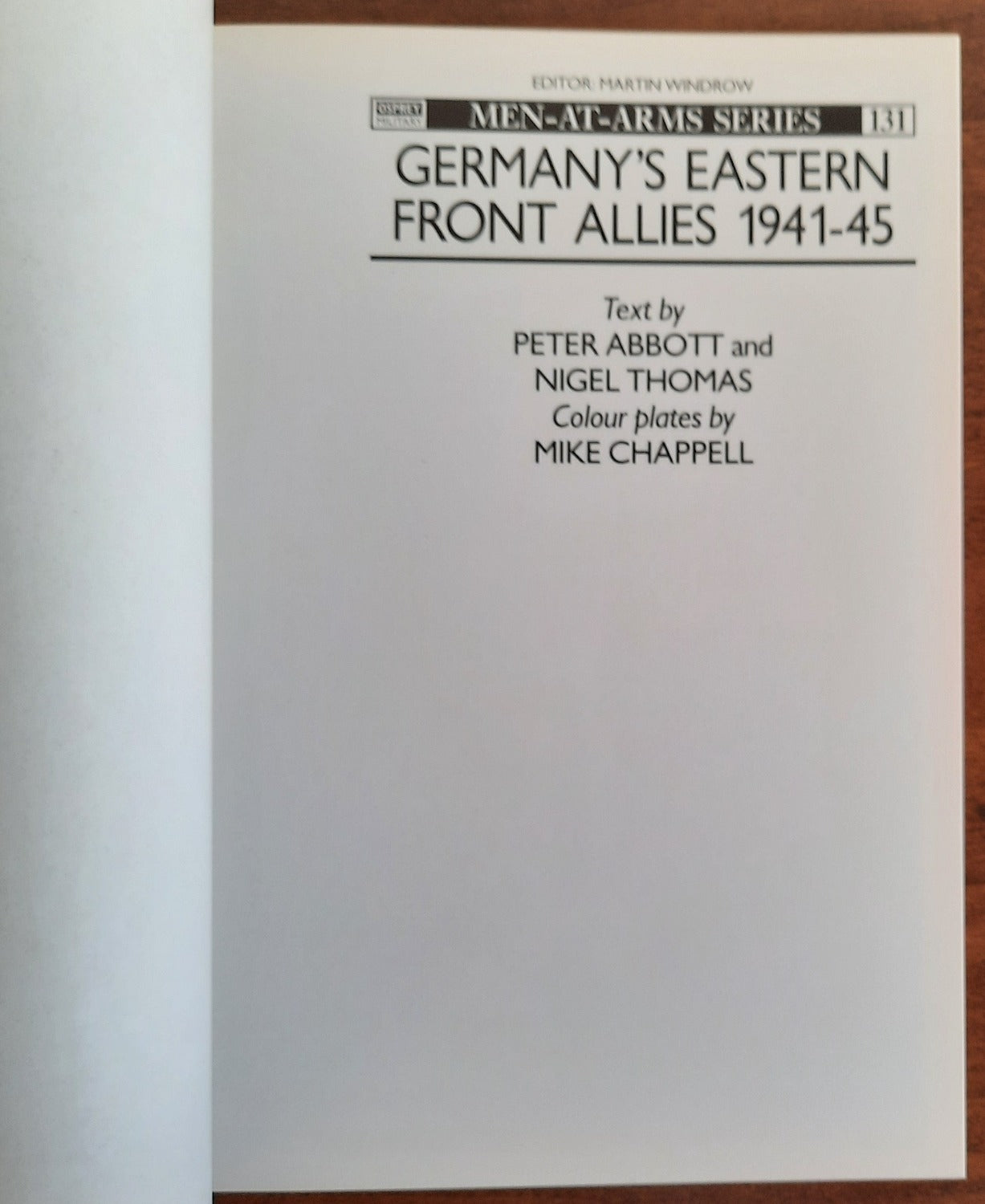 Germany's Eastern Front Allies 1941–45 - MEN AT ARMS - n. 131